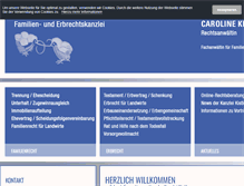Tablet Screenshot of kanzlei-kistler.de